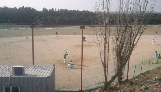 흥해곡강 간이야구장